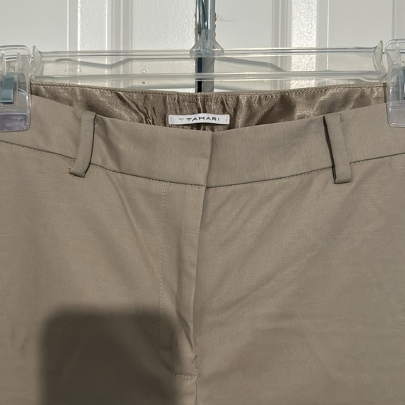 Tahari khaki dress capris size 14 - Picture 2 of 6